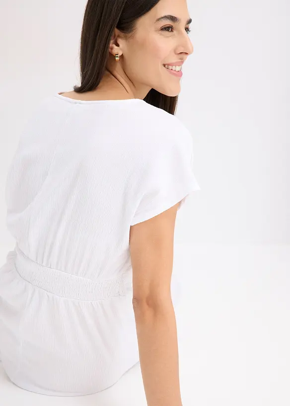 Robe en jersey crêpe aérien, bonprix