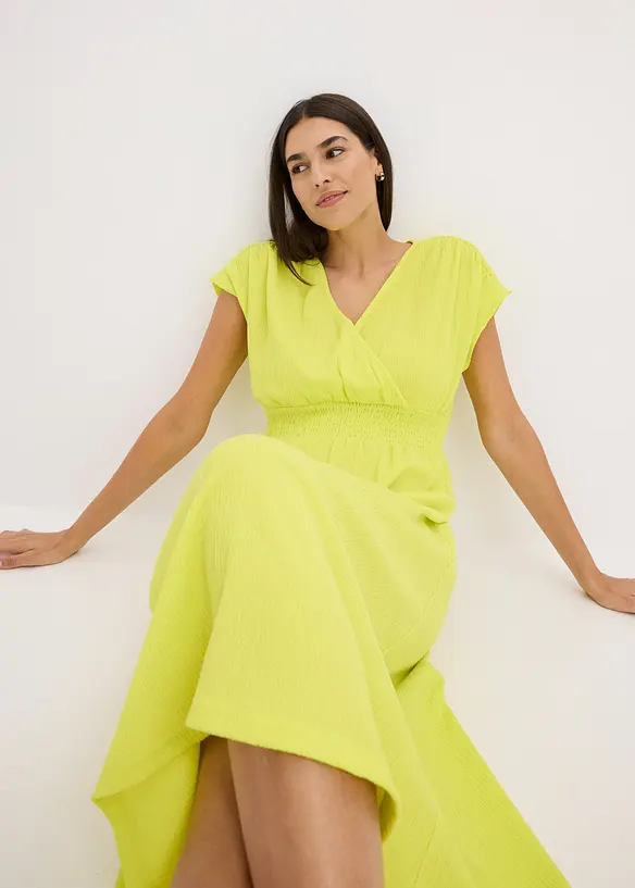 Jerseykleid aus luftigem Crêpe, bonprix