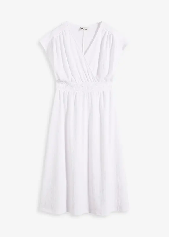 Robe en jersey crêpe aérien, bonprix