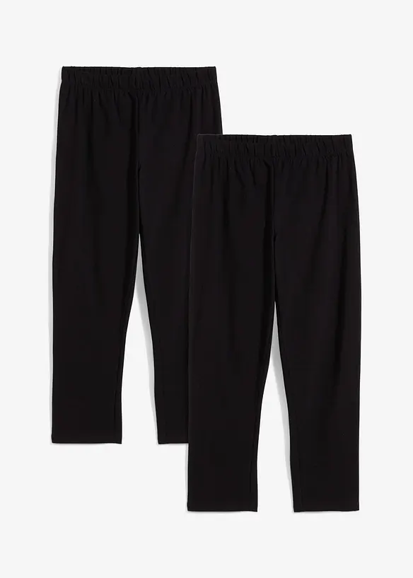 Lot de 2 leggings 3/4, bonprix