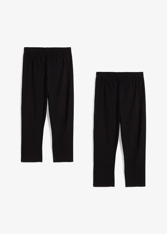 Lot de 2 leggings 3/4, bonprix