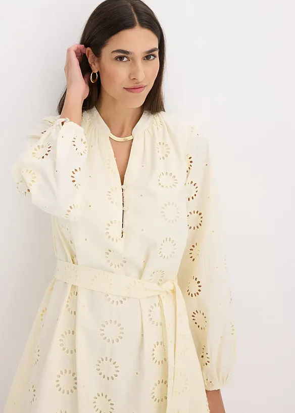 Robe à col tunisien 100% coton, bonprix