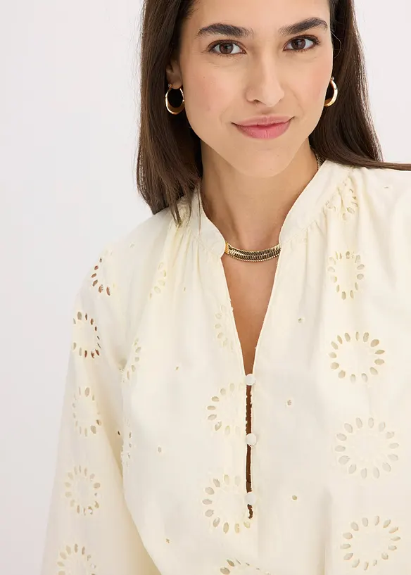 Robe à col tunisien 100% coton, bonprix