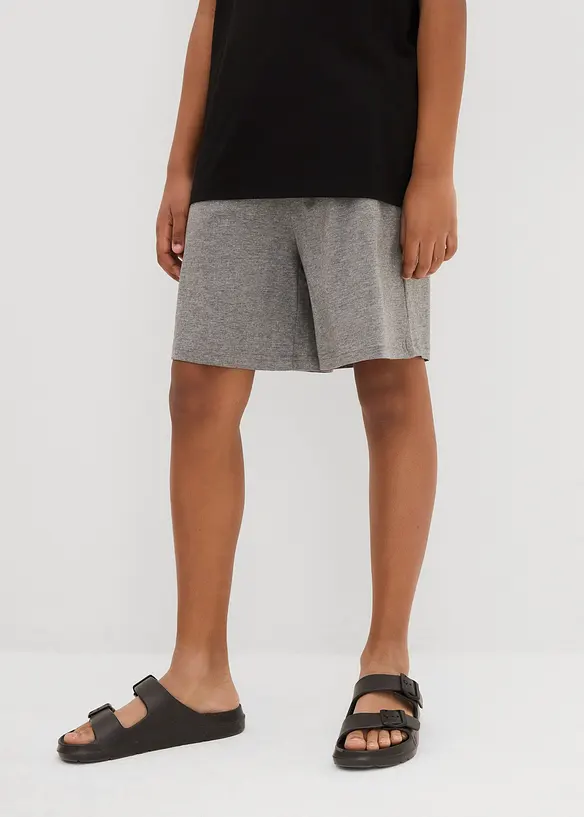 Lot de 2 shorts en jersey léger, bonprix