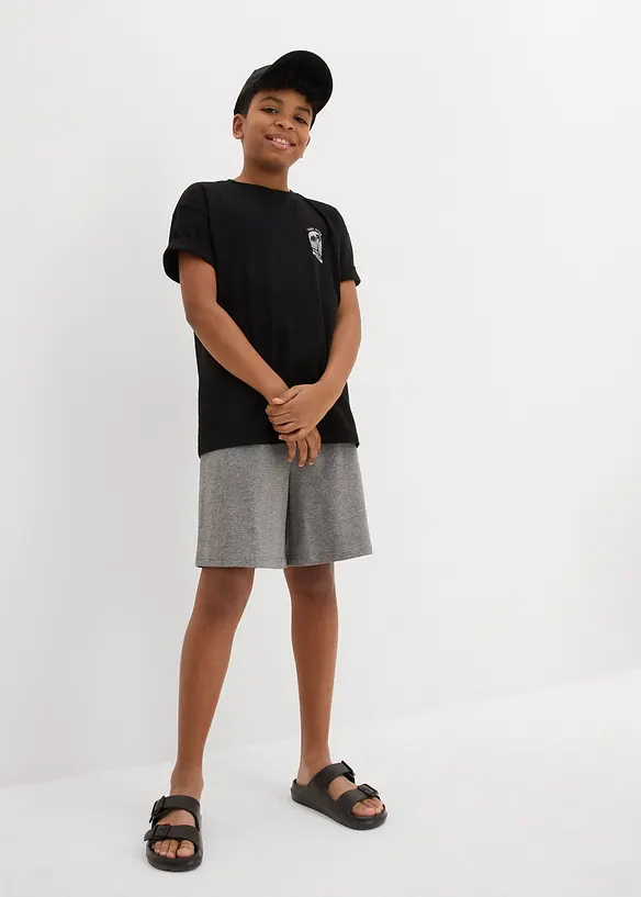 Lot de 2 shorts en jersey léger, bonprix