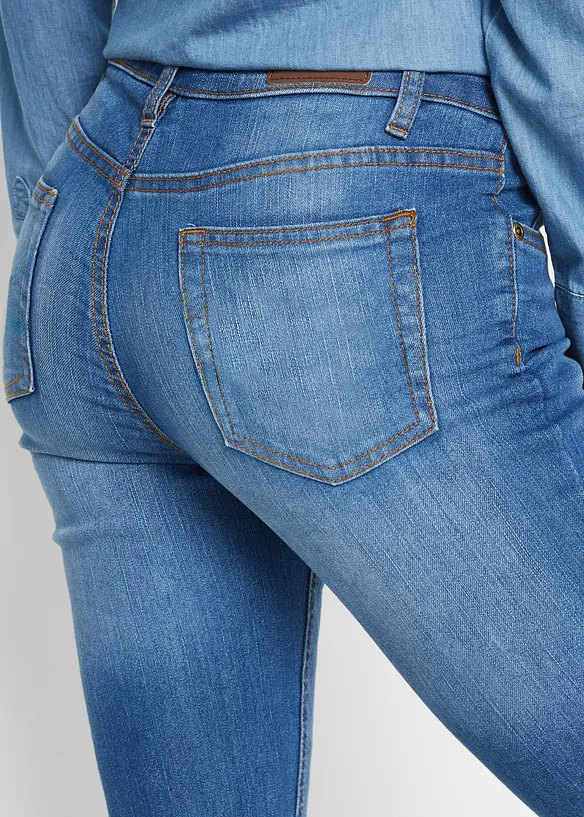 Jean skinny taille mi-haute, extensible, bonprix