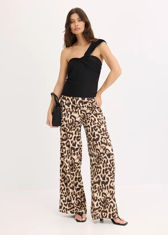 Asymmetrisches Top aus luftigem Crêpe, bonprix