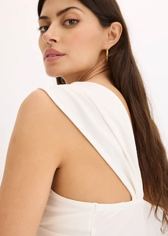 Asymmetrisches Top aus luftigem Crêpe, bonprix