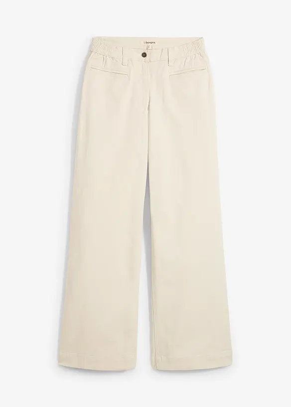Jean large taille mi-haute élastiquée, bonprix