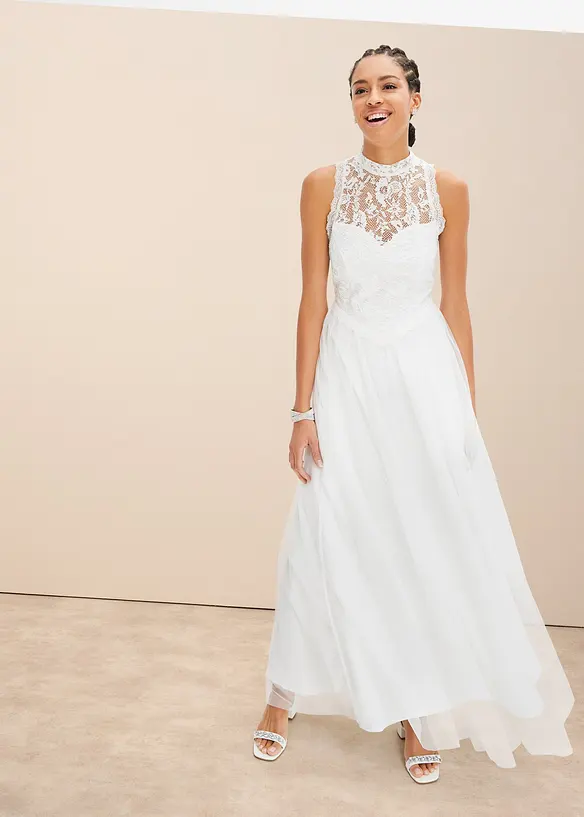 Robe de mariée à dentelle, bonprix