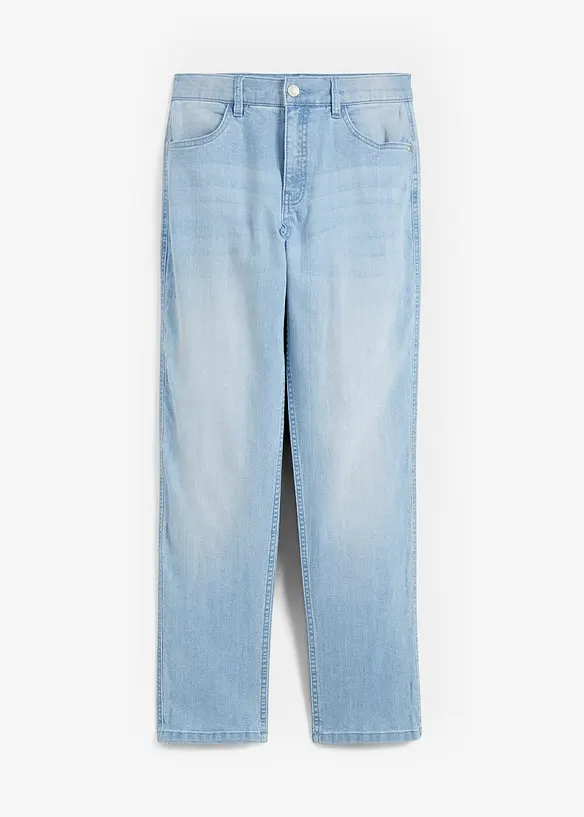 Loose-Fit Stretch-Jeans mit verstellbarem Bund, Straight, bonprix