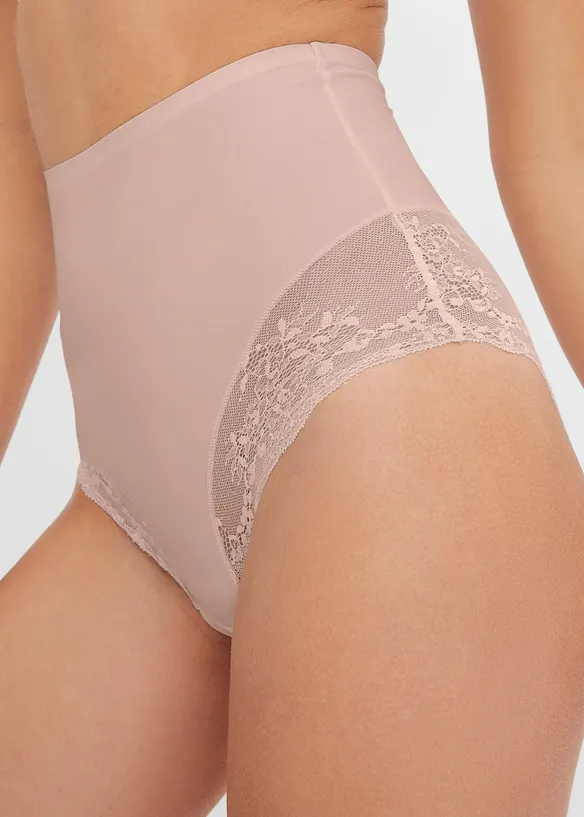 Lot de 2 culottes sculptantes lasercut, maintien modéré, bonprix