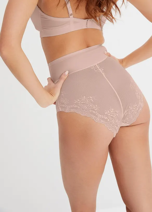 Lot de 2 culottes sculptantes lasercut, maintien modéré, bonprix