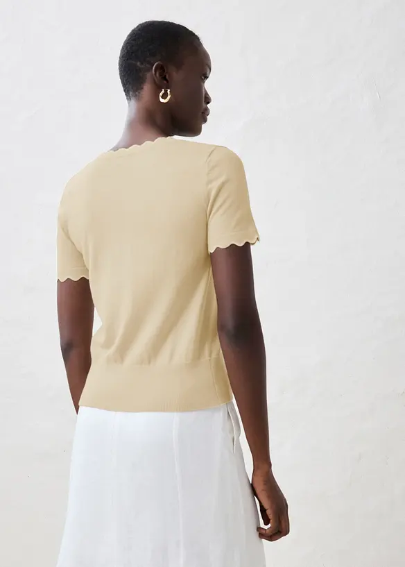 Pull coton et soie, bonprix