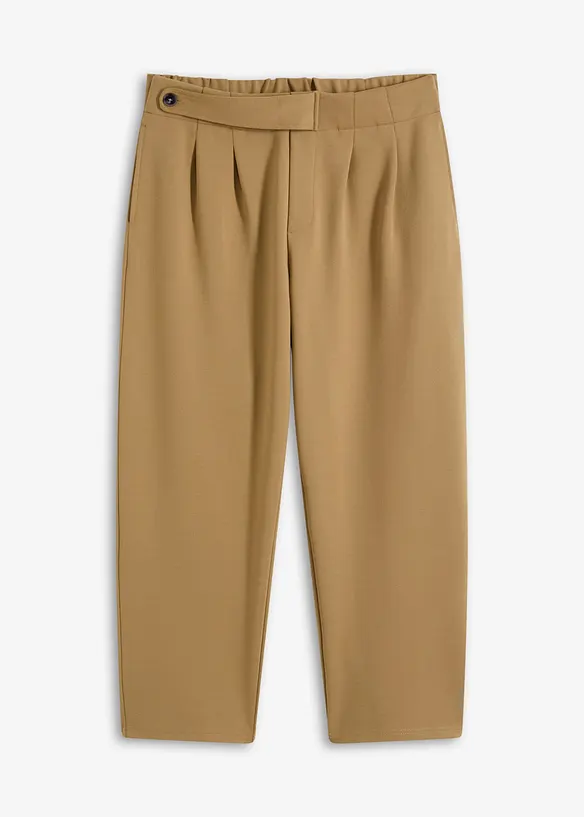 Pantalon en jersey à pinces, bonprix