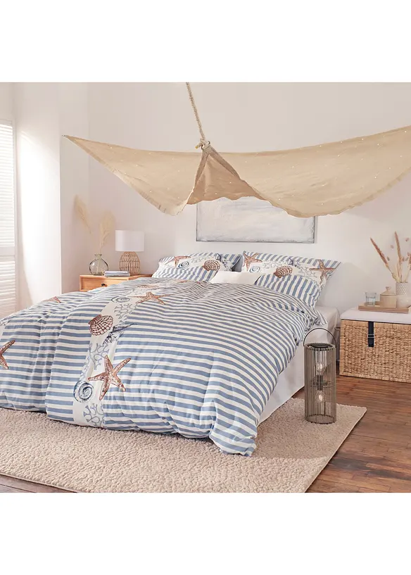 Bettwäsche mit maritimen Design, bonprix