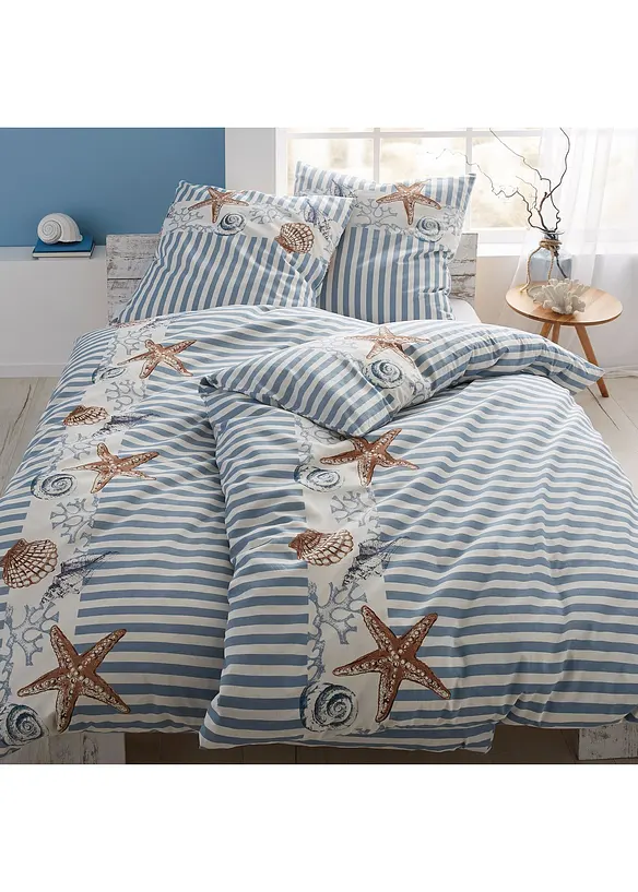 Bettwäsche mit maritimen Design, bonprix