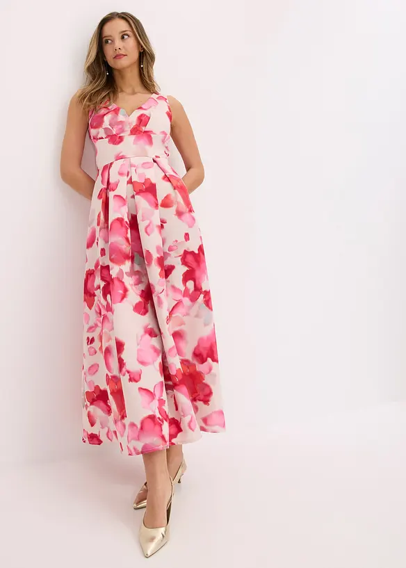 Trägerkleid aus glänzendem Satin, bonprix
