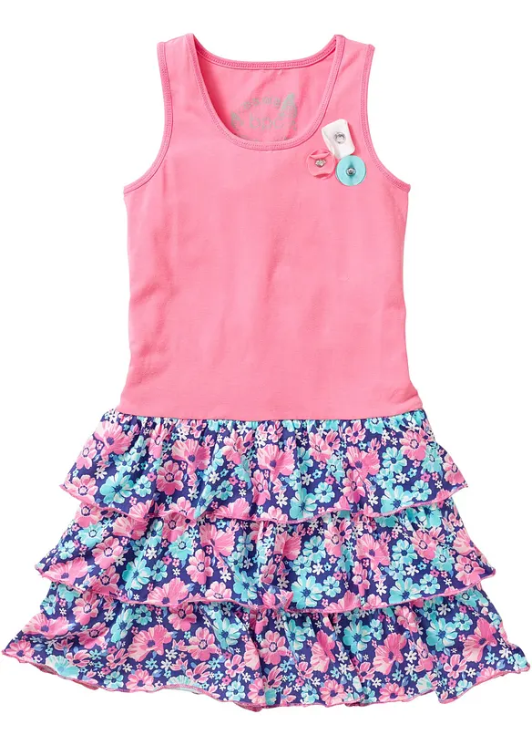 Robe en jersey à volants, bonprix