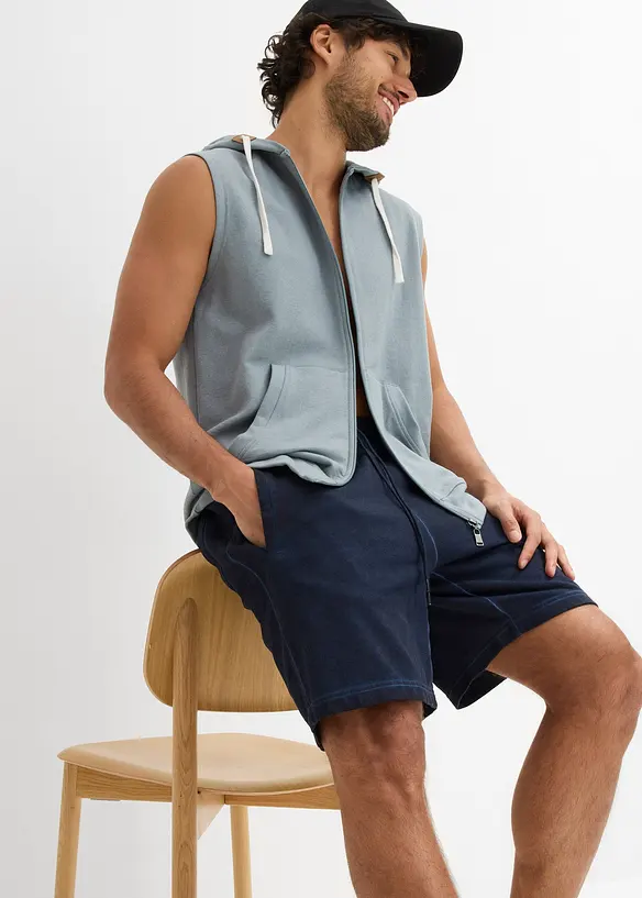 Sweat-Bermuda in ausgewaschener Optik, bonprix