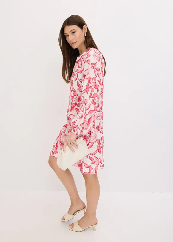 Robe-tunique imprimée en viscose fluide, bonprix