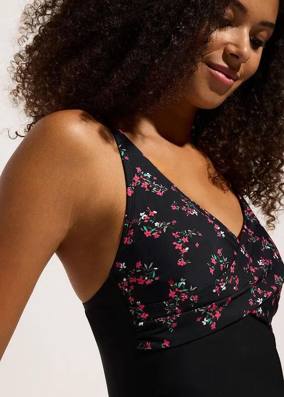 Maillot 1 pièce sculptant, maintien léger, bonprix