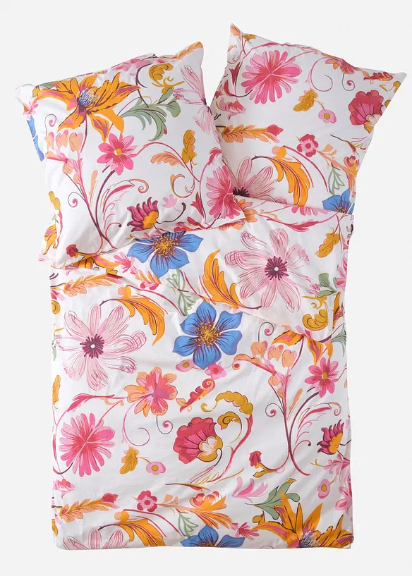 Perkal Bettwäsche mit floralem Motiv, bonprix