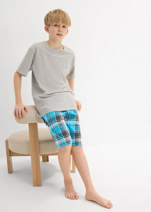 Lot de 2 pyjashorts en coton doux, bonprix