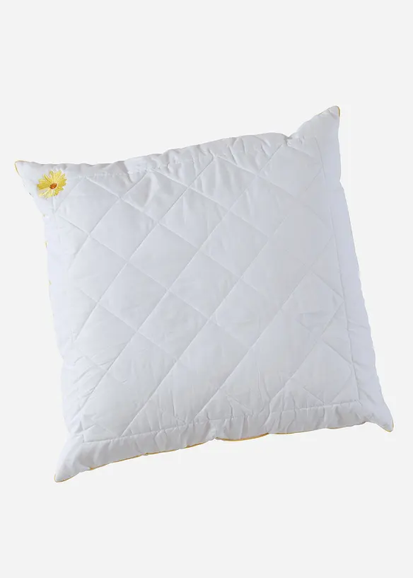 Oreiller microfibre toucher duvet avec fleur brodée, bonprix