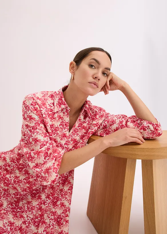 Kleid im Leinen-Look, bonprix