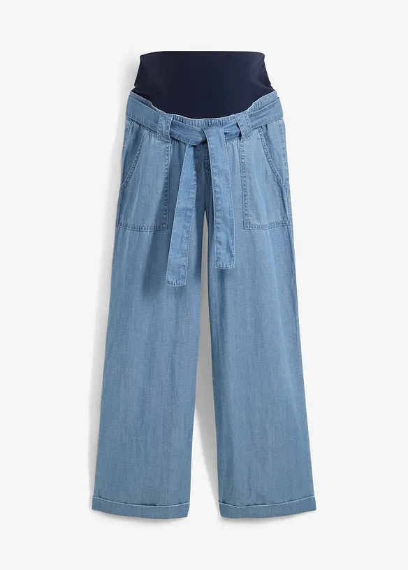Pantalon de grossesse 2en1 léger avec bandeau taille mi-haute, bonprix