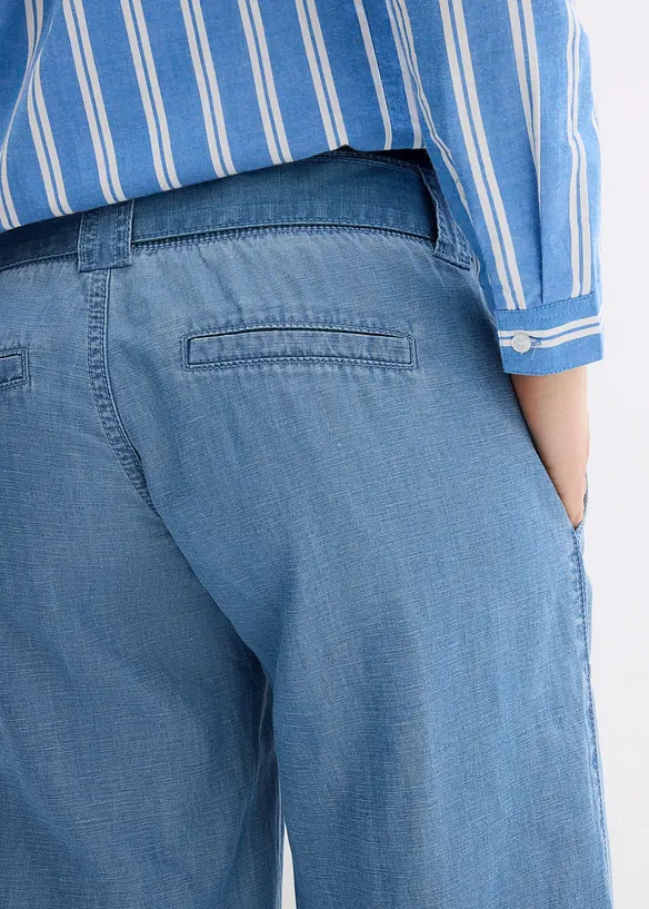Pantalon de grossesse 2en1 léger avec bandeau taille mi-haute, bonprix