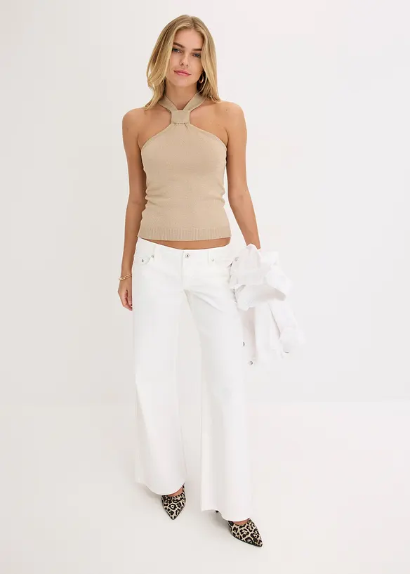 Neckholder Top mit softer Viskose, bonprix