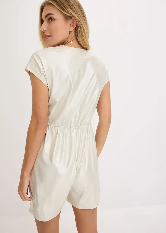 Combishort en jersey à encolure en V, bonprix