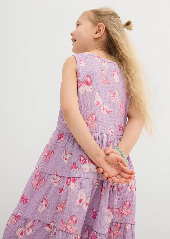 Robe en jersey effet froissé, bonprix