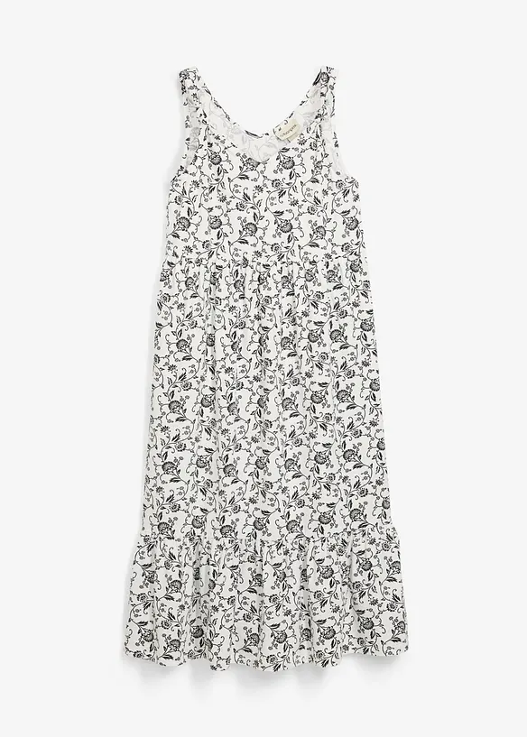 Robe longue en coton extensible, bonprix