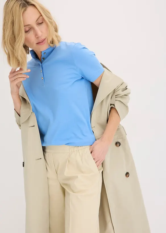 Shirt aus Baumwolle mit Rüschen, bonprix