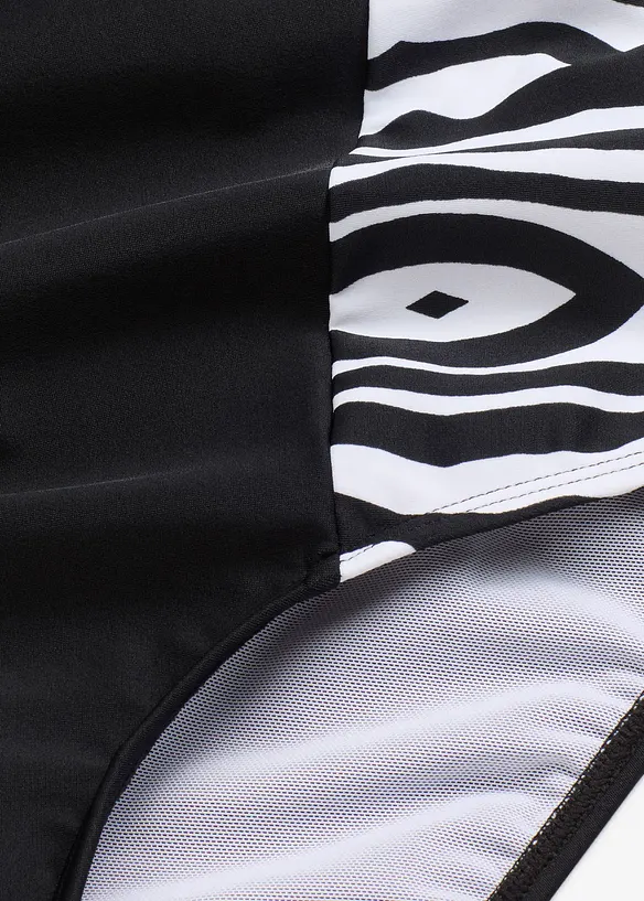 Maillot 1 pièce sculptant en polyamide recyclé, maintien modéré, bonprix