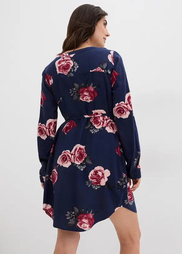 Umstands- und Stillblusenkleid aus fließender Viskose, bonprix