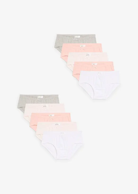 Lot de 10 culottes avec coton doux, bonprix