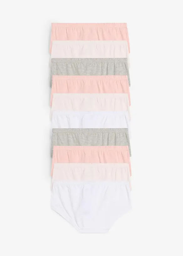 Lot de 10 culottes avec coton doux, bonprix