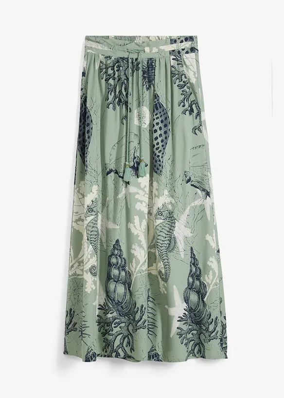 Jupe longue en viscose fluide, bonprix