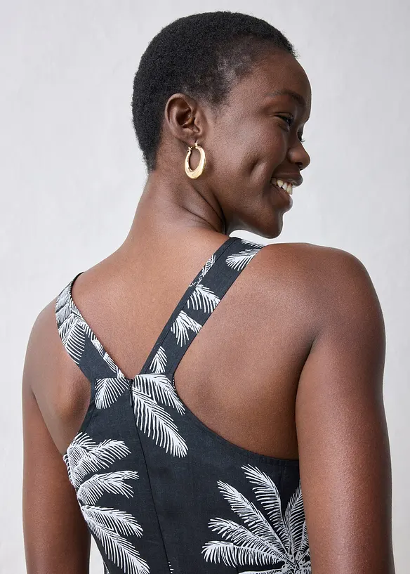 Midikleid aus Ramie-Qualität, bonprix