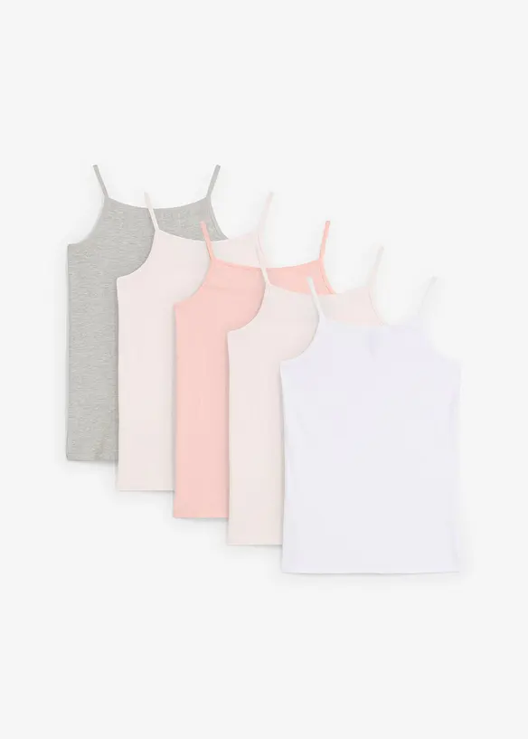Lot de 5 caracos en coton doux, bonprix