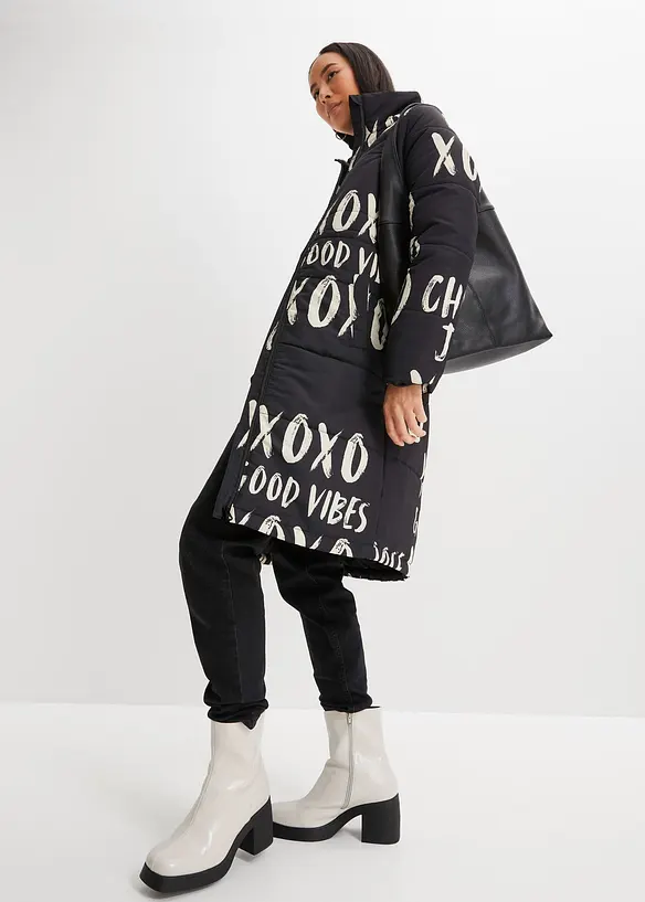 Manteau matelassé imprimé, bonprix