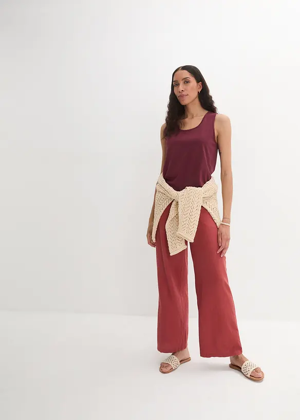 Lot de 2 longs débardeurs, bonprix
