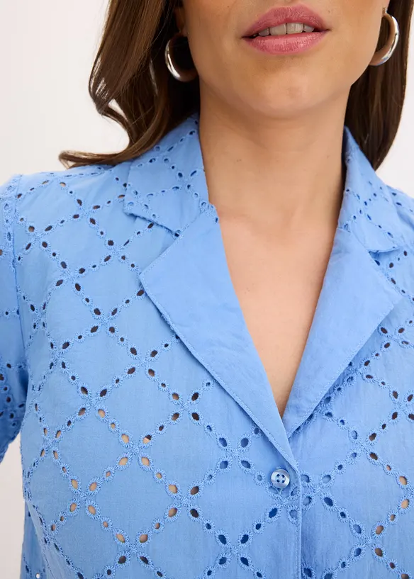 Chemisier tendance en broderie anglaise, bonprix