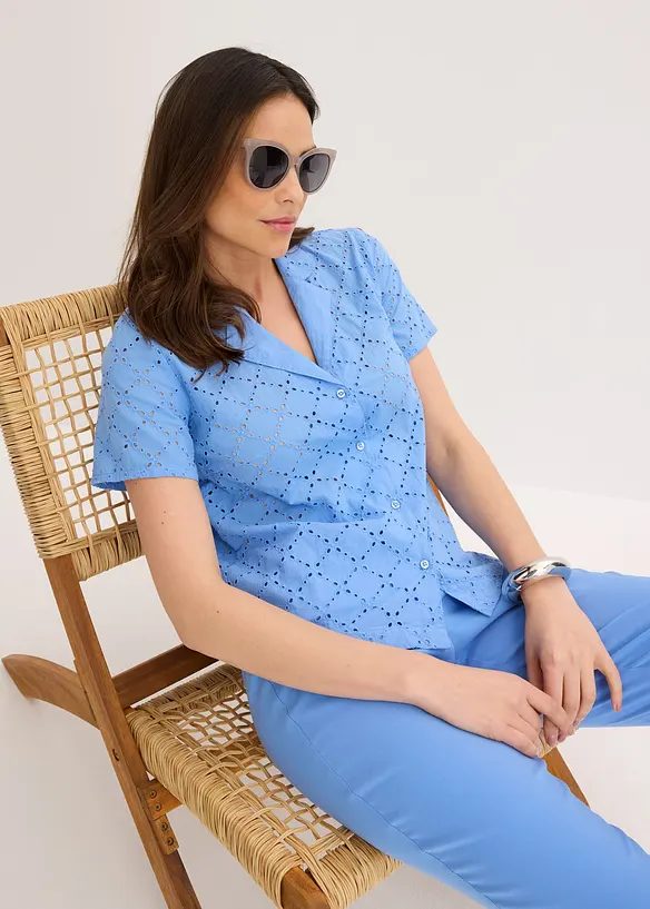 Chemisier tendance en broderie anglaise, bonprix