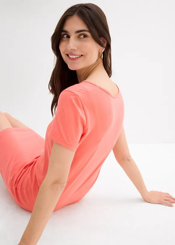 Jerseykleid aus Bio-Baumwolle mit Stretch, bonprix
