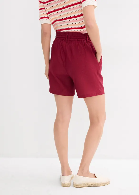 Short paper bag en lin, bonprix